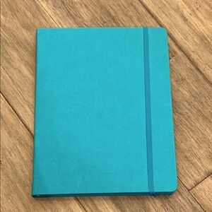 NEW RK Journals (Robert Frederick) bound journal in teal w pocket folder